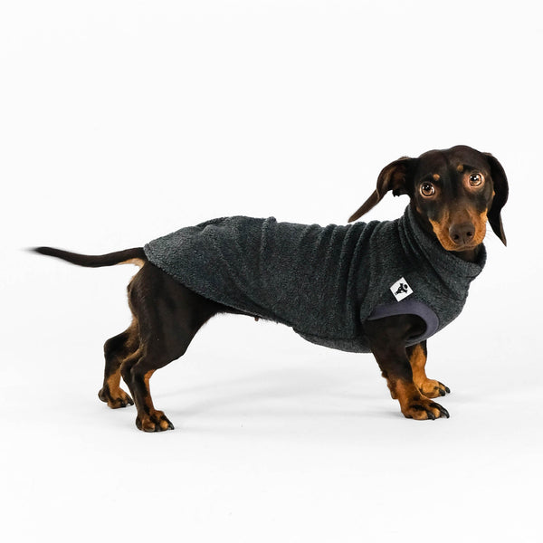 Dackel Fleece Long Shirt 2.0 Anthrazit