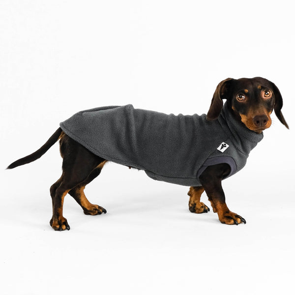 Dackel Fleece Long Shirt 2.0 in Graphite