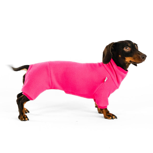 Dackel Fleece Overall Magenta