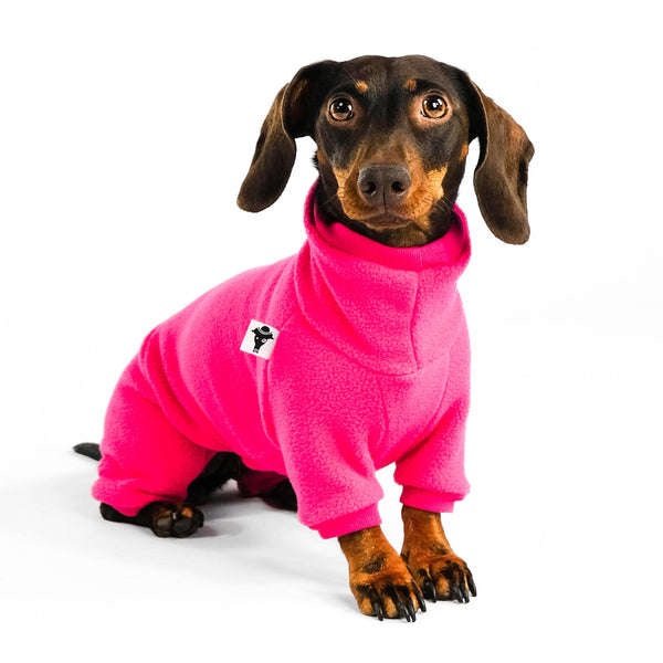 Dackel Fleece Overall Magenta