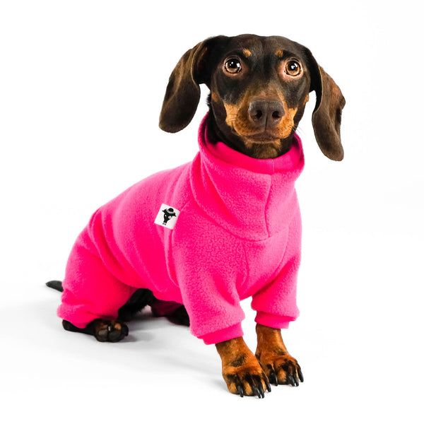 Dackel Fleece Overall Magenta