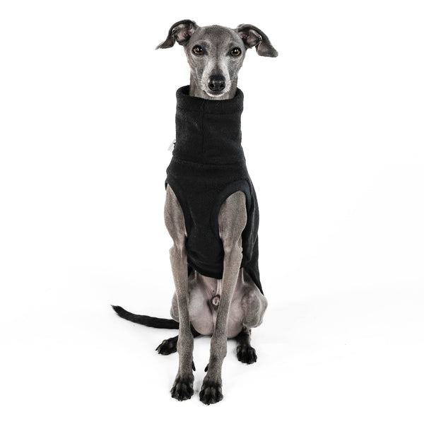 Windspiel Long Shirt Fleece Schwarz