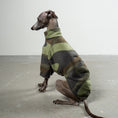 Bild in Galerie-Betrachter laden, Pullover Iggy Camouflage – ergonomischer Schnitt für Dackel und Windspiele – handgefertigte Hundekleidung