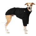 Bild in Galerie-Betrachter laden, Pullover Windhund Schwarz – hochwertige Hundekleidung für Dackel, Windspiele und Windhunde von Karma Hund Berlin – Ganzkörperansicht am Hund