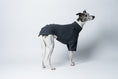 Bild in Galerie-Betrachter laden, Handgefertigter Windhundpullover in Graphite – Whippet präsentiert schlichten Look mit Funktion