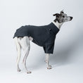 Bild in Galerie-Betrachter laden, Handgefertigter Windhundpullover in Graphite – Whippet präsentiert schlichten Look mit Funktion