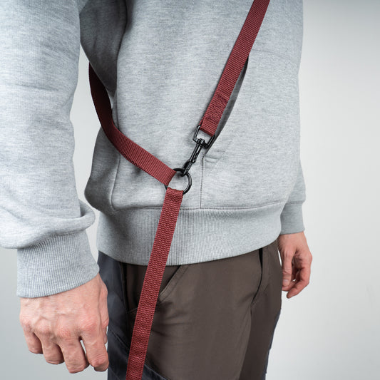 Crossbody Leine Weinrot