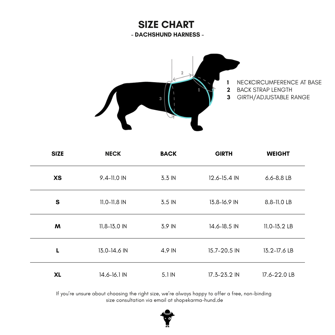 SOFTSHELL HUNDEGESCHIRR Dackel Schwarz
