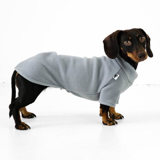 Dackel Pullover Hellgrau