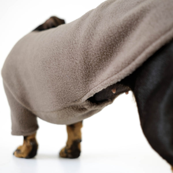 Dackel Fleece Pullover Detail