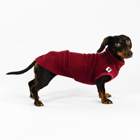 Dackel Fleece Long Shirt 2.0 Bordeaux