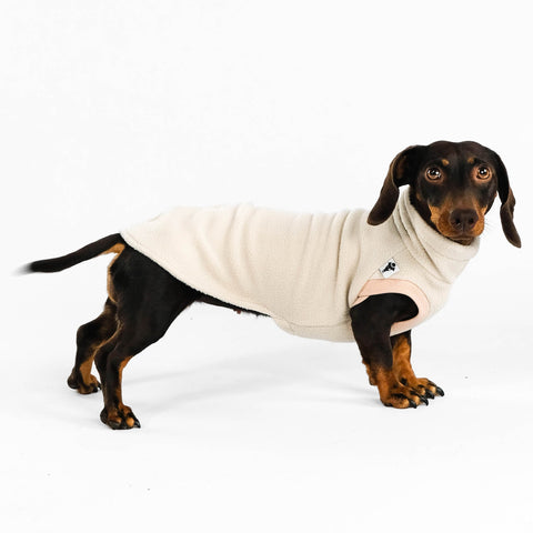 Dackel Fleece Long Shirt 2.0 in Sand