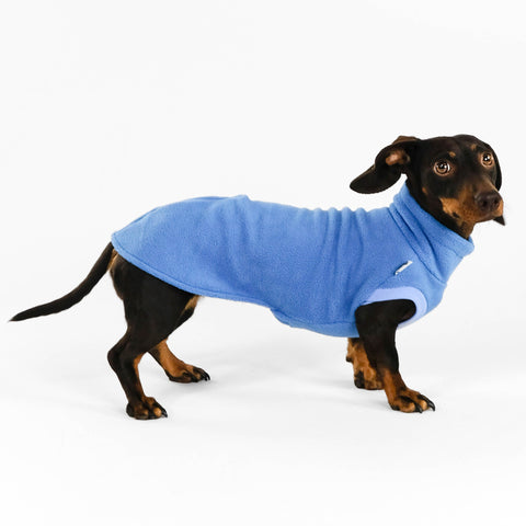 Dackel Fleece Long Shirt 2.0 in Sky Blue