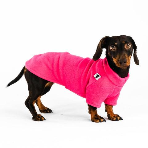 Dackel Fleece Pullover Magenta