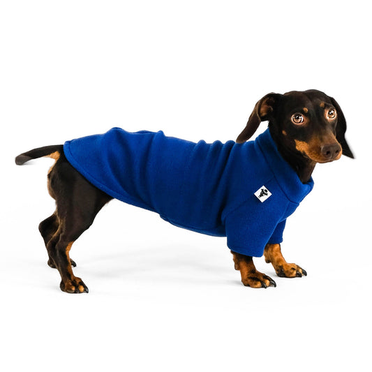 Dackel Fleece Pullover Navy