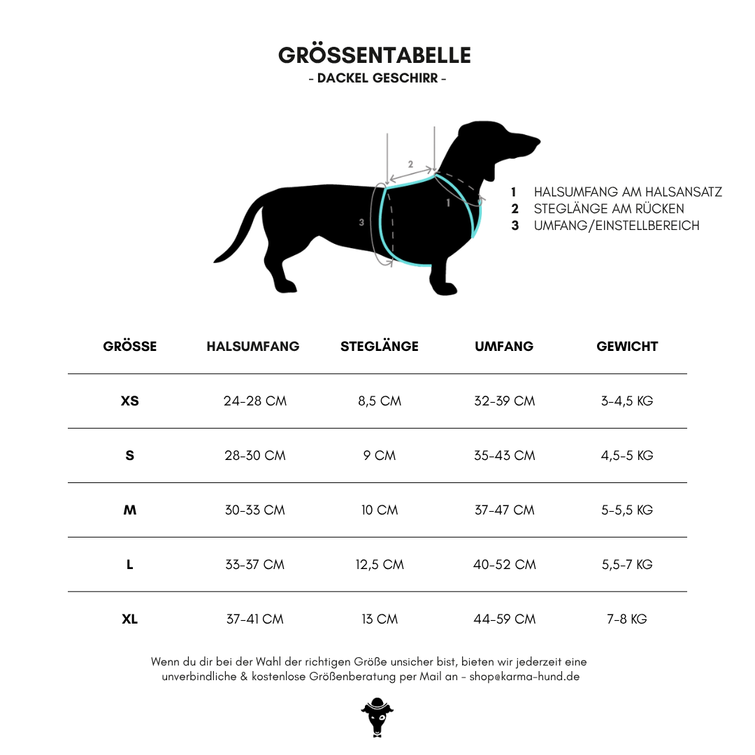 SOFTSHELL HUNDEGESCHIRR Dackel Schwarz