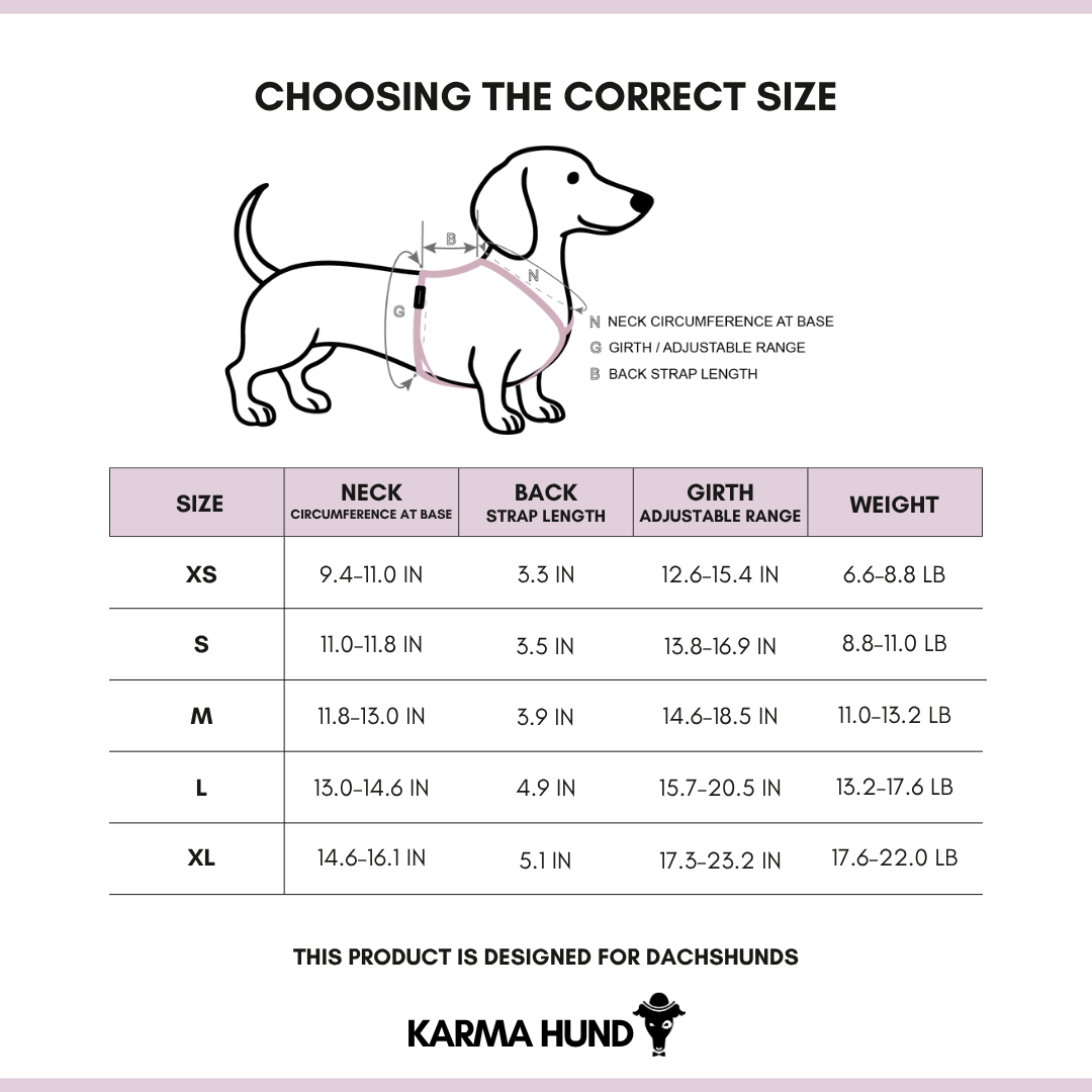 SOFTSHELL HUNDEGESCHIRR Dackel Schwarz