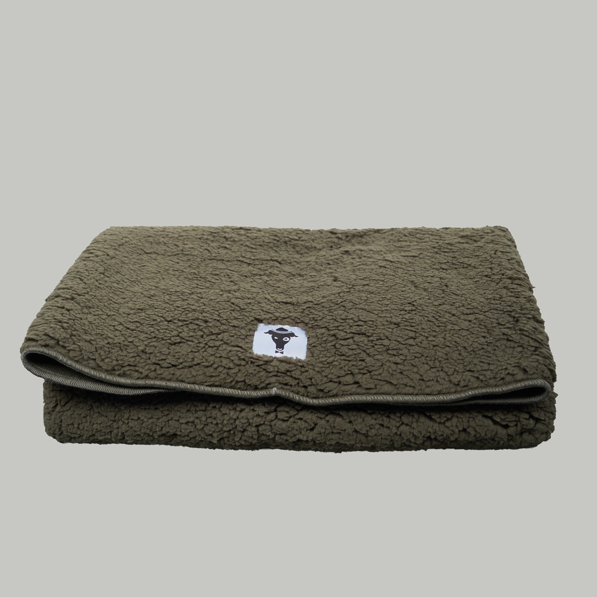 Teddy Kuscheldecke Olivgrün