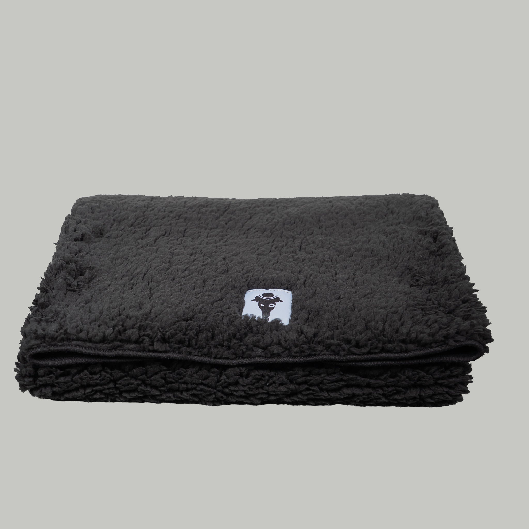 Teddy Kuscheldecke Schwarz