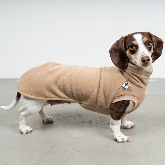 FLEECE SHIRT Dackel Camel