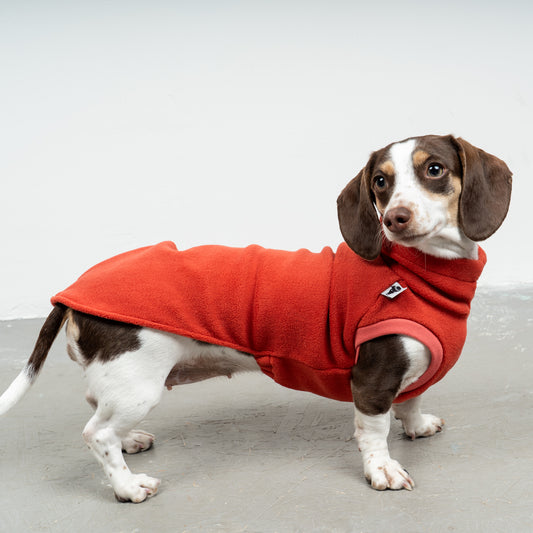 FLEECE SHIRT Dackel Terracotta