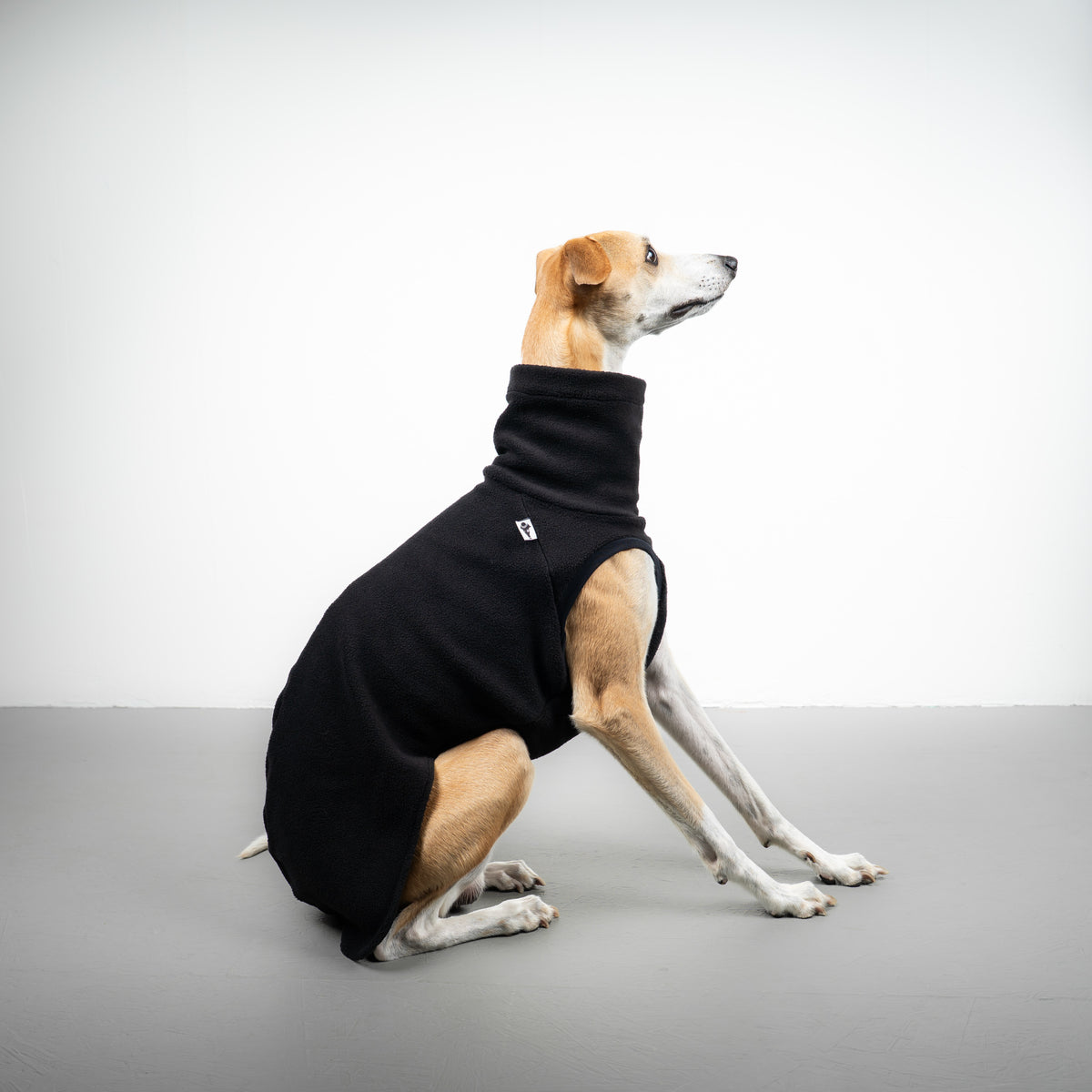 FLEECE SHIRT Windhund Schwarz