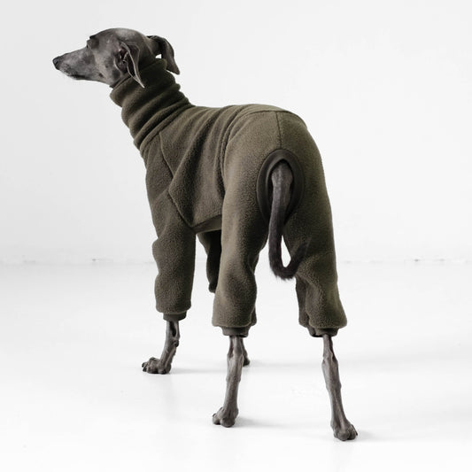 Windspiel Pullover fleece dunkel oliv