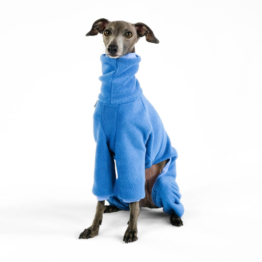 Italian Greyhound Fleece Jumper Sky Blue