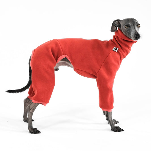 Windspiel Fleece Overall Terracotta