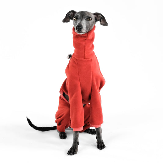 Windspiel Fleece Overall Terracotta