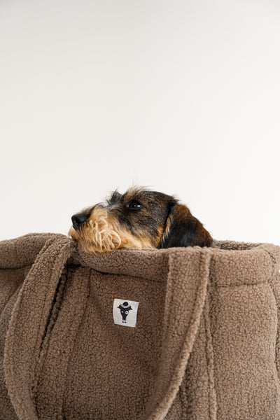 Teddy Tasche Dackel Walnut
