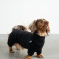 Bild in Galerie-Betrachter laden, Overall Dackel Schwarz – Hund in Bewegung – bequeme Hundekleidung für Dackel
