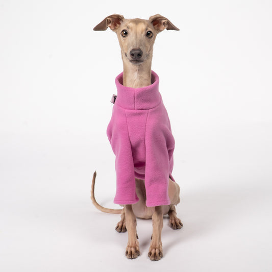 Pullover Iggy Bubblegum – ergonomischer Schnitt für Dackel und Windspiele – handgefertigte Hundekleidung