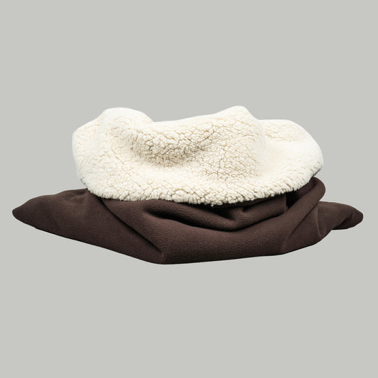 Teddy Hundeschlafsack Dunkelbraun