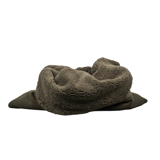 Teddy Hundeschlafsack Olivgrün