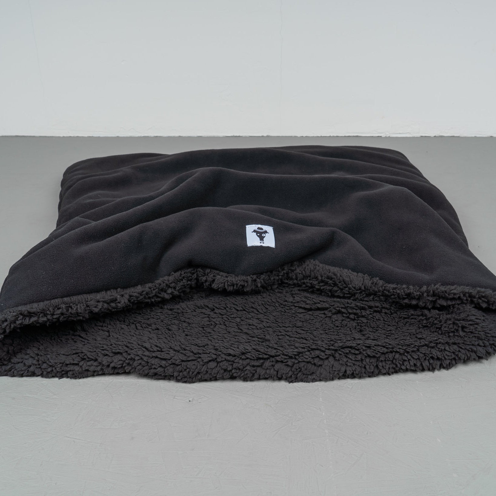 Teddy Hundeschlafsack Schwarz