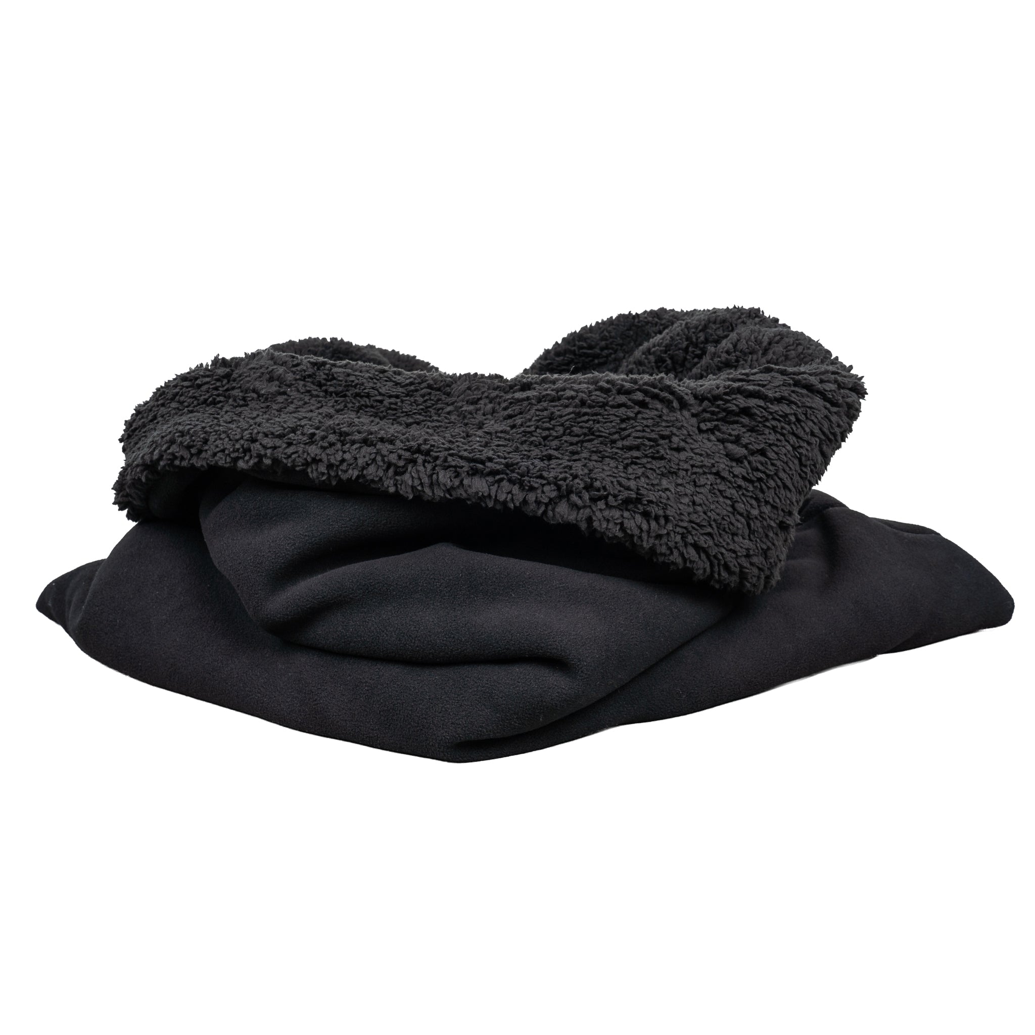 Teddy Hundeschlafsack Schwarz
