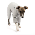Bild in Galerie-Betrachter laden, Teddy Overall Windhund Light Grey – Hund in Bewegung – bequeme Hundekleidung für Windhunde
