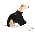 Bild in Galerie-Betrachter laden, Teddy Pullover Windhund Schwarz – ergonomischer Schnitt für Dackel und Windhunde – handgefertigte Hundekleidung
