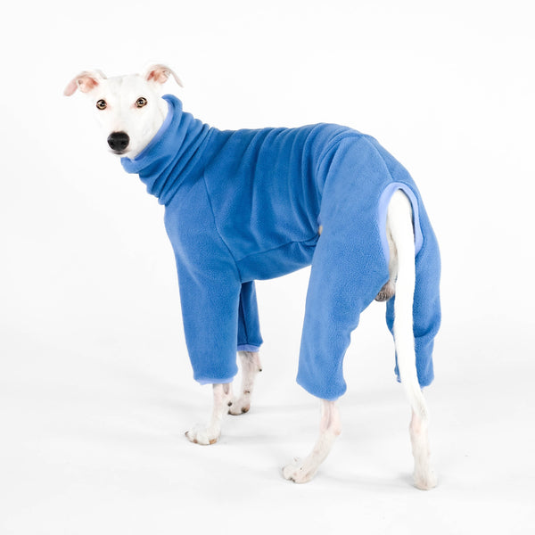 Whippet Fleece Overall Blau