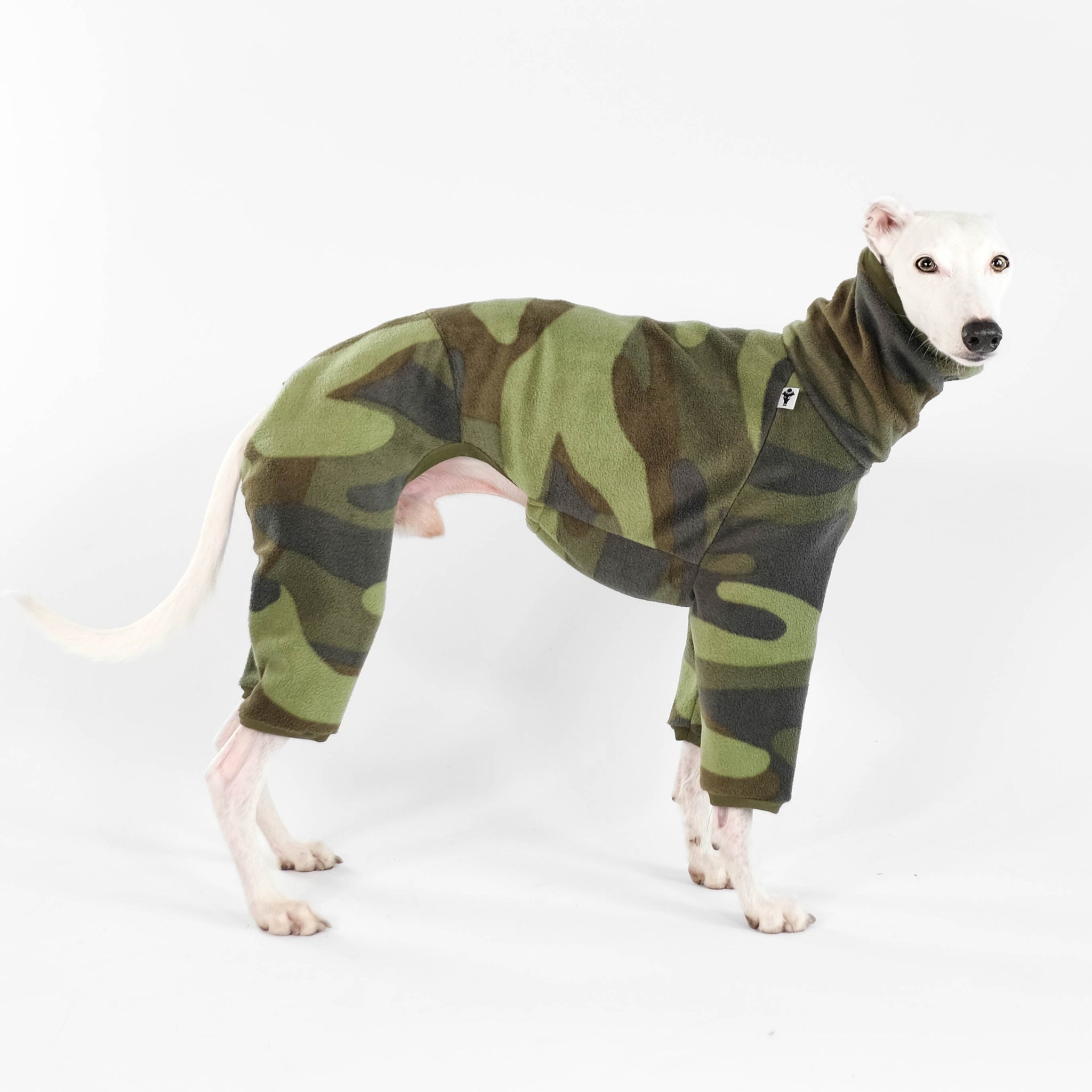Whippet Mantel Aus Fleece - Warmer Pullover Für Windhunde In Schwarz XS