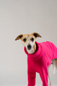 Bild in Galerie-Betrachter laden, Whippet im Fleece-Pullover in Magenta von Karma Hund – warmer, stilvoller Begleiter für Herbst und Winter.
