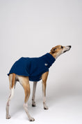 Bild in Galerie-Betrachter laden, Whippet trägt Fleece Shirt handgemacht aus Berlin bequeme Windhund Mode
