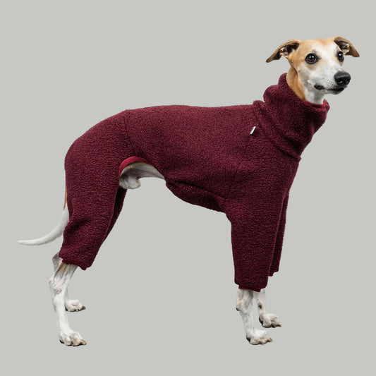 WINTER OVERALL 2.0 Windhund Weinrot