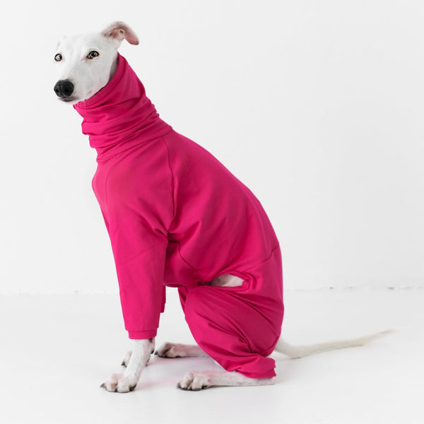Cotton Collection Magenta Overall für Whippets