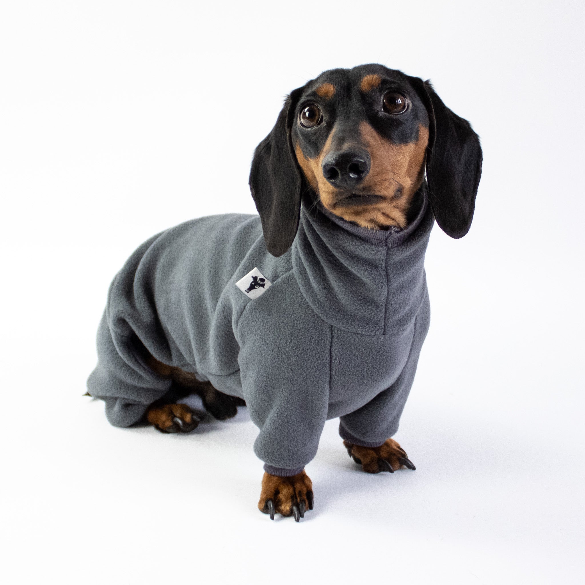 Rollkragenpullover Für Dackel – Ultraweich, Dehnbar, ärmellos Für Winter & Weihnachten, Größe XL, Blau