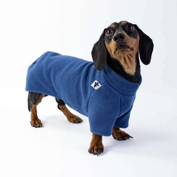 PULLOVER für Dackel in Navy