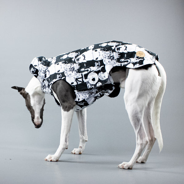 City Breeze dog raincoat™ WHIPPET Regenmantel Monster